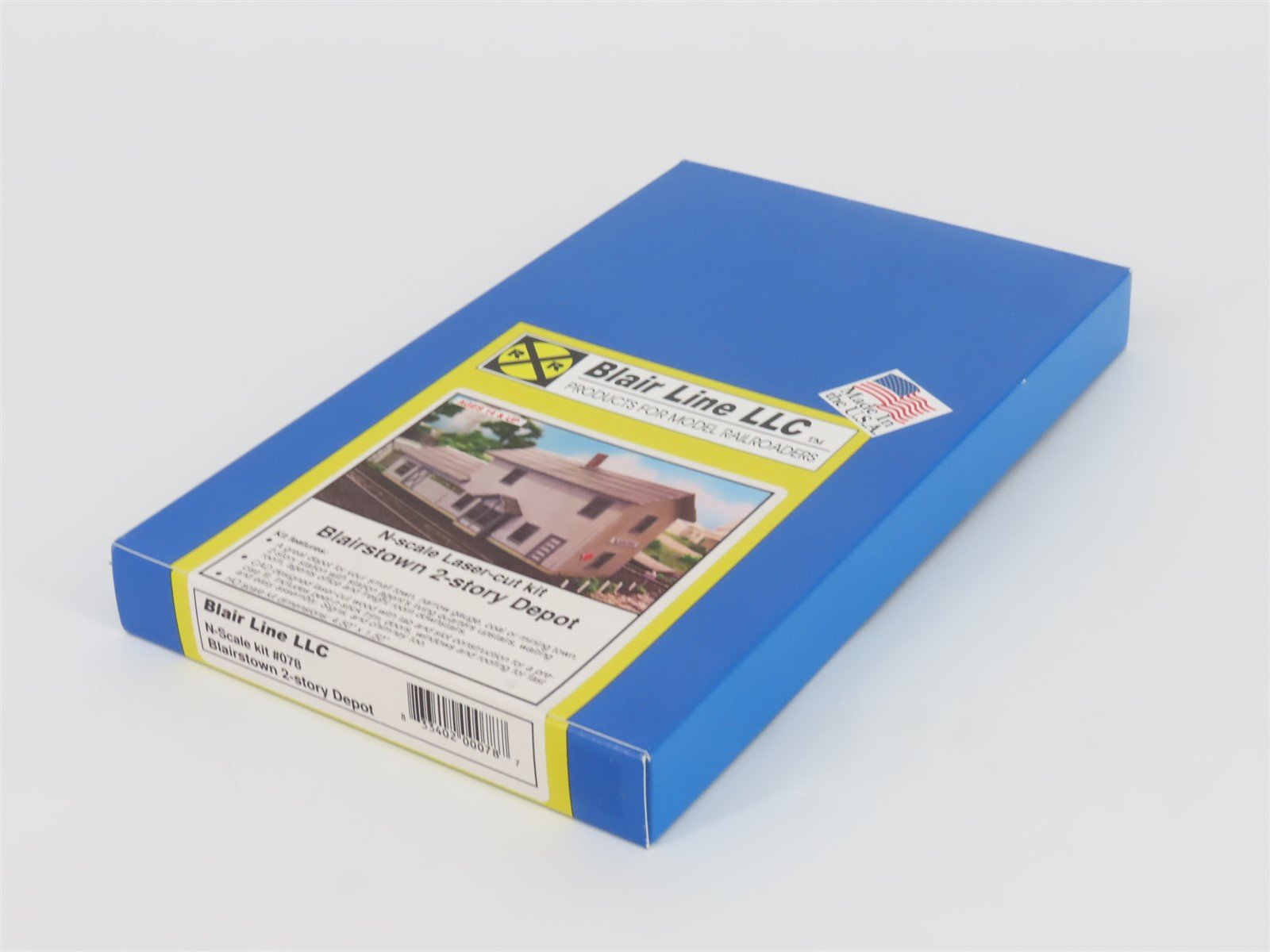 N 1/160 Scale Blair Line LLC Laser-Cut Kit 078 Blairstown 2-Story Depot