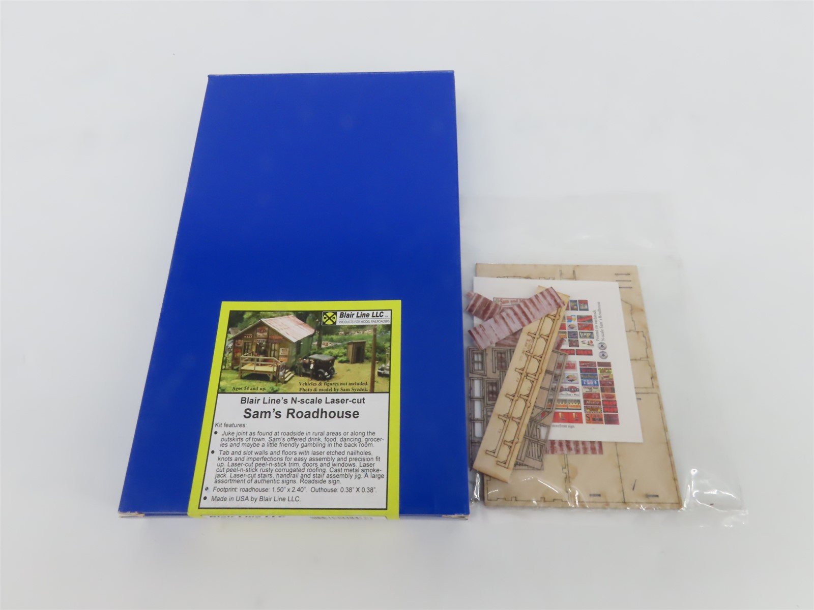 N 1/160 Scale Blair Line LLC Laser-Cut Kit 1003 Sam's Roadhouse