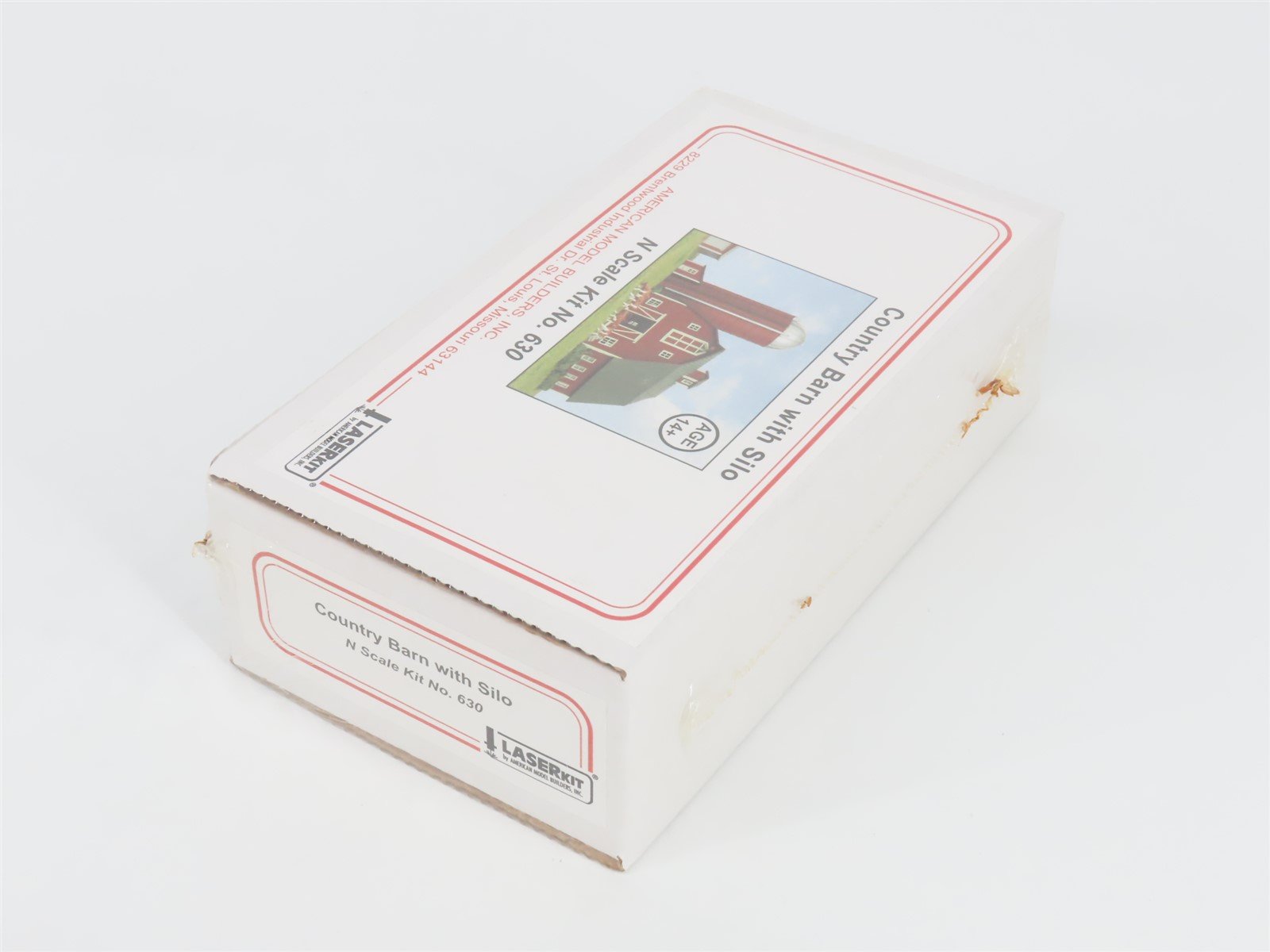 N Scale American Model Builders LaserKit 630 Country Barn with Silo - SEALED