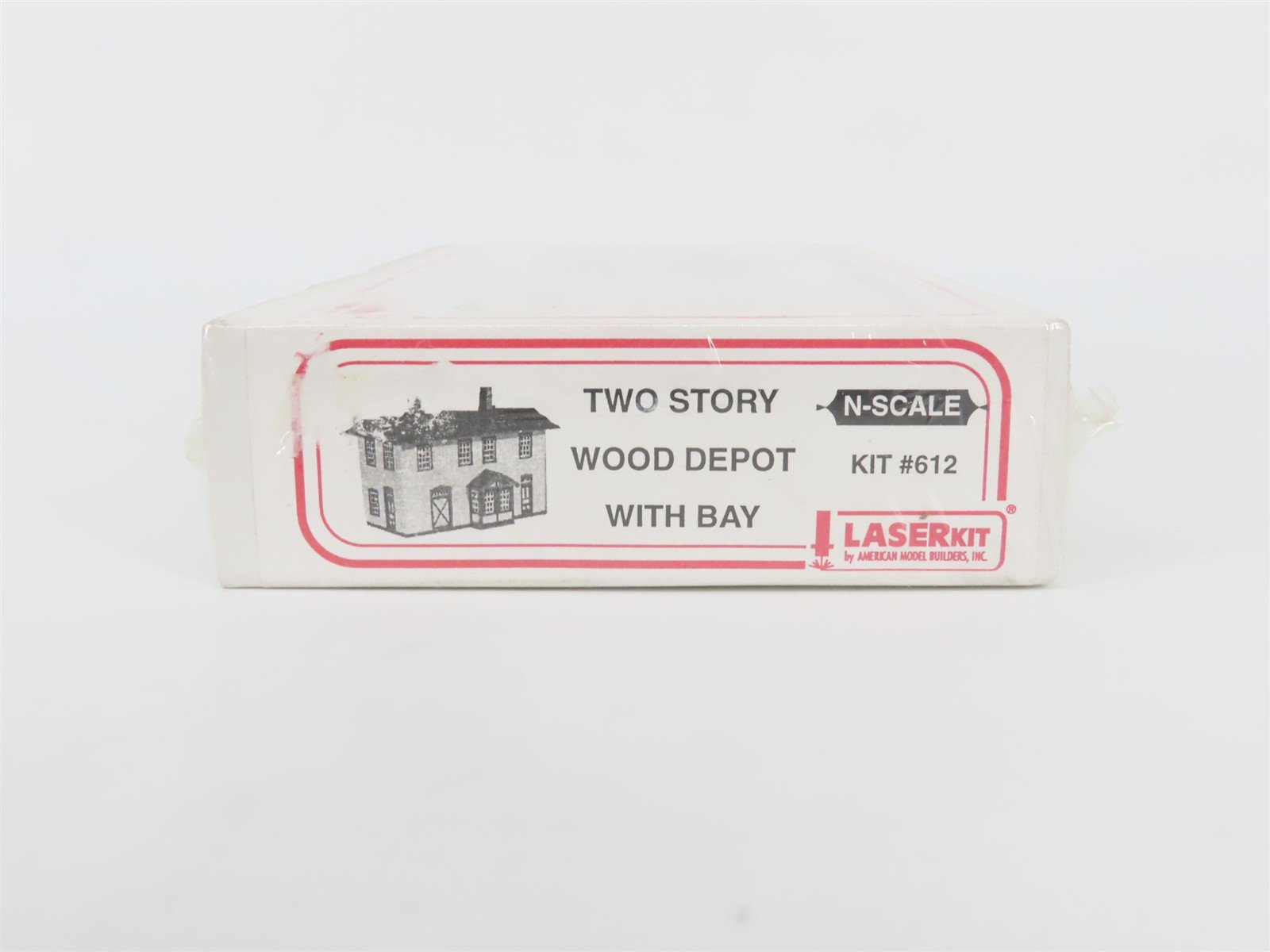 N Scale American Model Builders LaserKit 612 Two Story Wood Depot w/Bay - SEALED