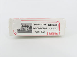 N Scale American Model Builders LaserKit 612 Two Story Wood Depot w/Bay - SEALED