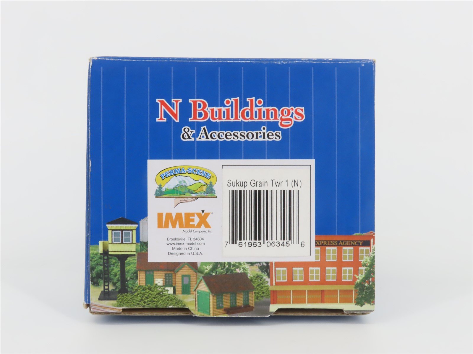 N 1/160 Scale IMEX Perma-Scene 6345 Sukup Grain Tower #1 (2-Pack)