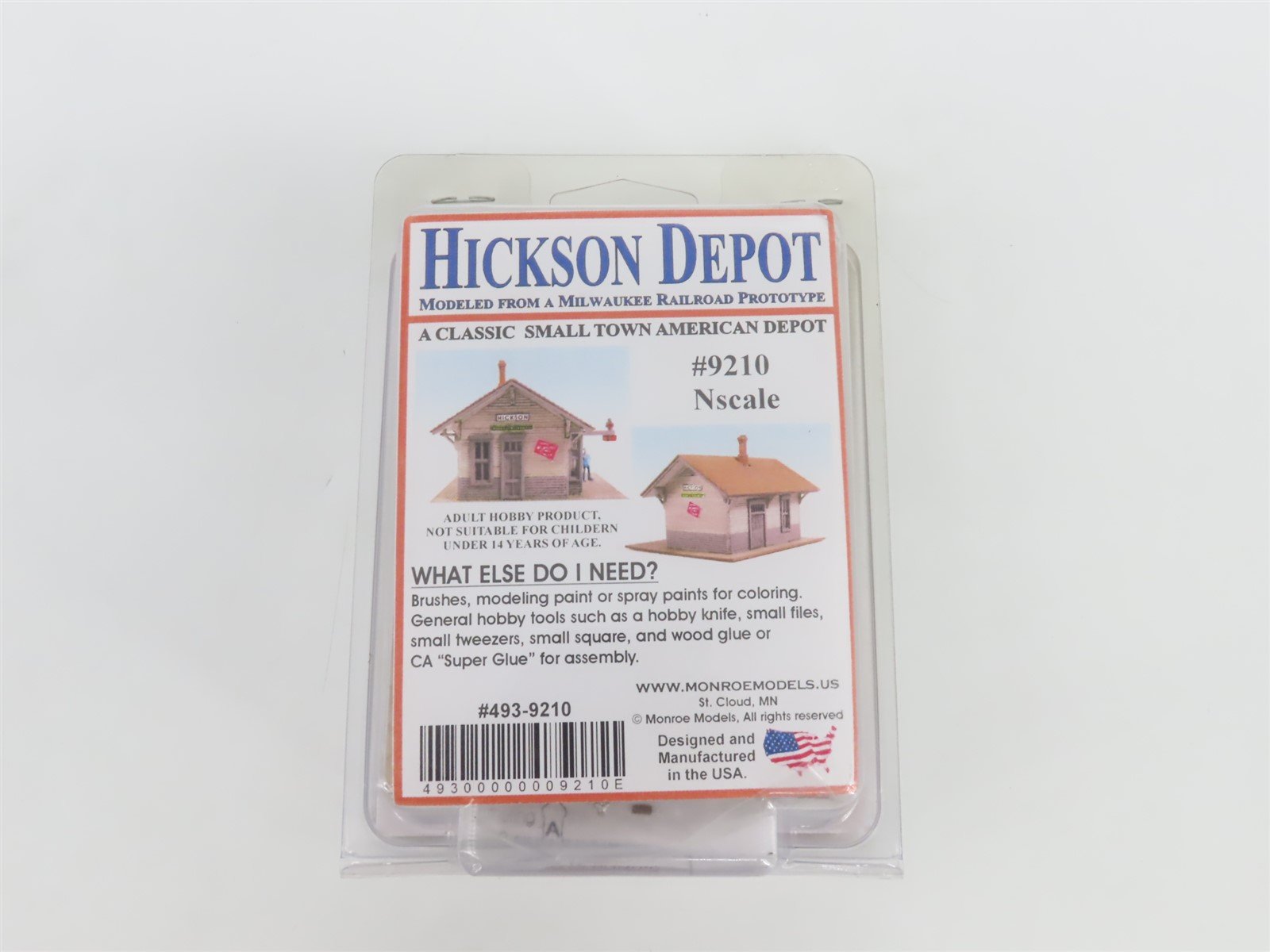 N 1/160 Scale Monroe Models Kit 9210 Hickson Depot - SEALED