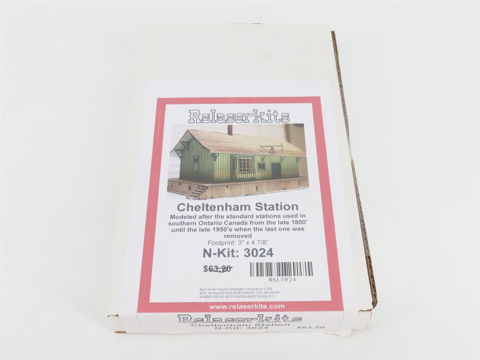 N 1/160 Scale Rslaserkits Kit 3024 Cheltenham Station - SEALED