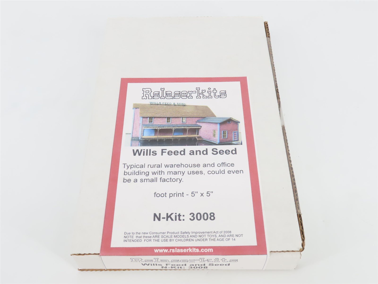 N 1/160 Scale Rslaserkits Kit 3008 Wills Feed and Seed - SEALED