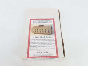 N 1/160 Scale Rslaserkits Kit 3034 2-Stall Block Engine - SEALED