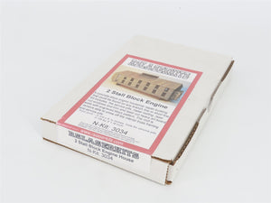 N 1/160 Scale Rslaserkits Kit 3034 2-Stall Block Engine - SEALED