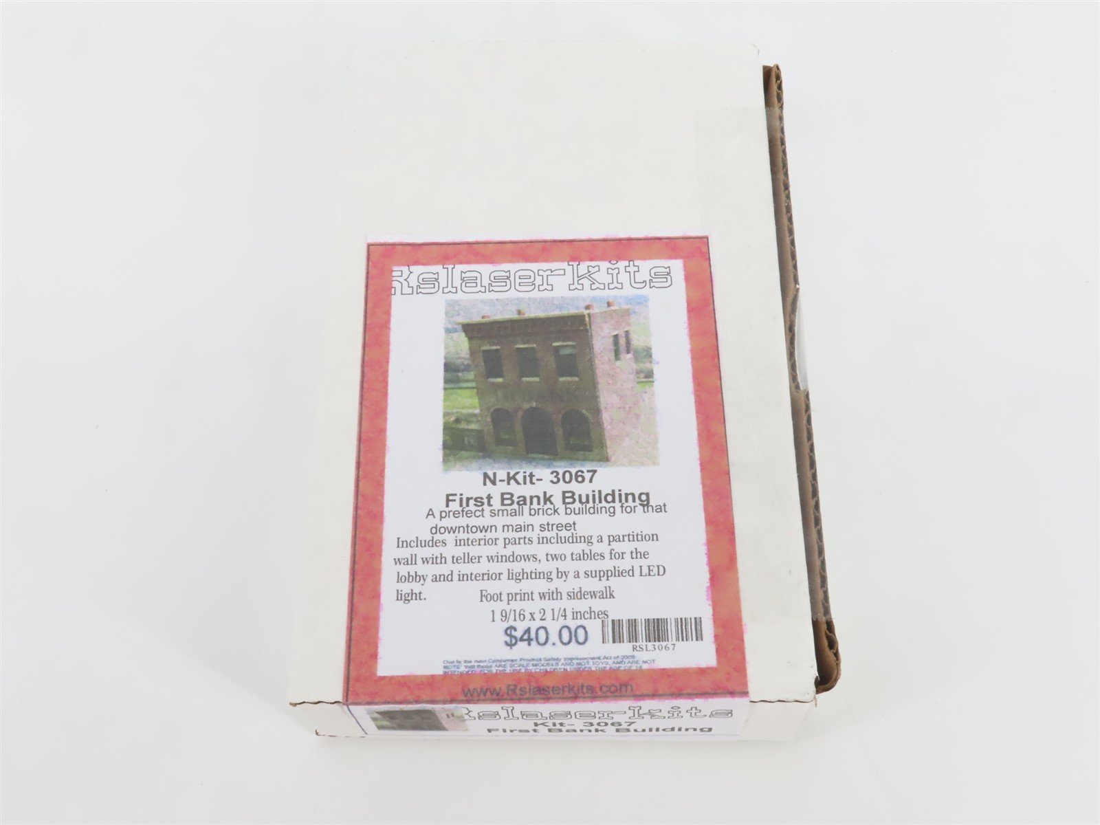 N 1/160 Scale Rslaserkits Kit 3067 First Bank Building - SEALED