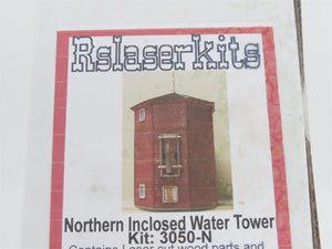 N 1/160 Scale Rslaserkits Kit 3050-N Northern Enclosed Water Tower - SEALED