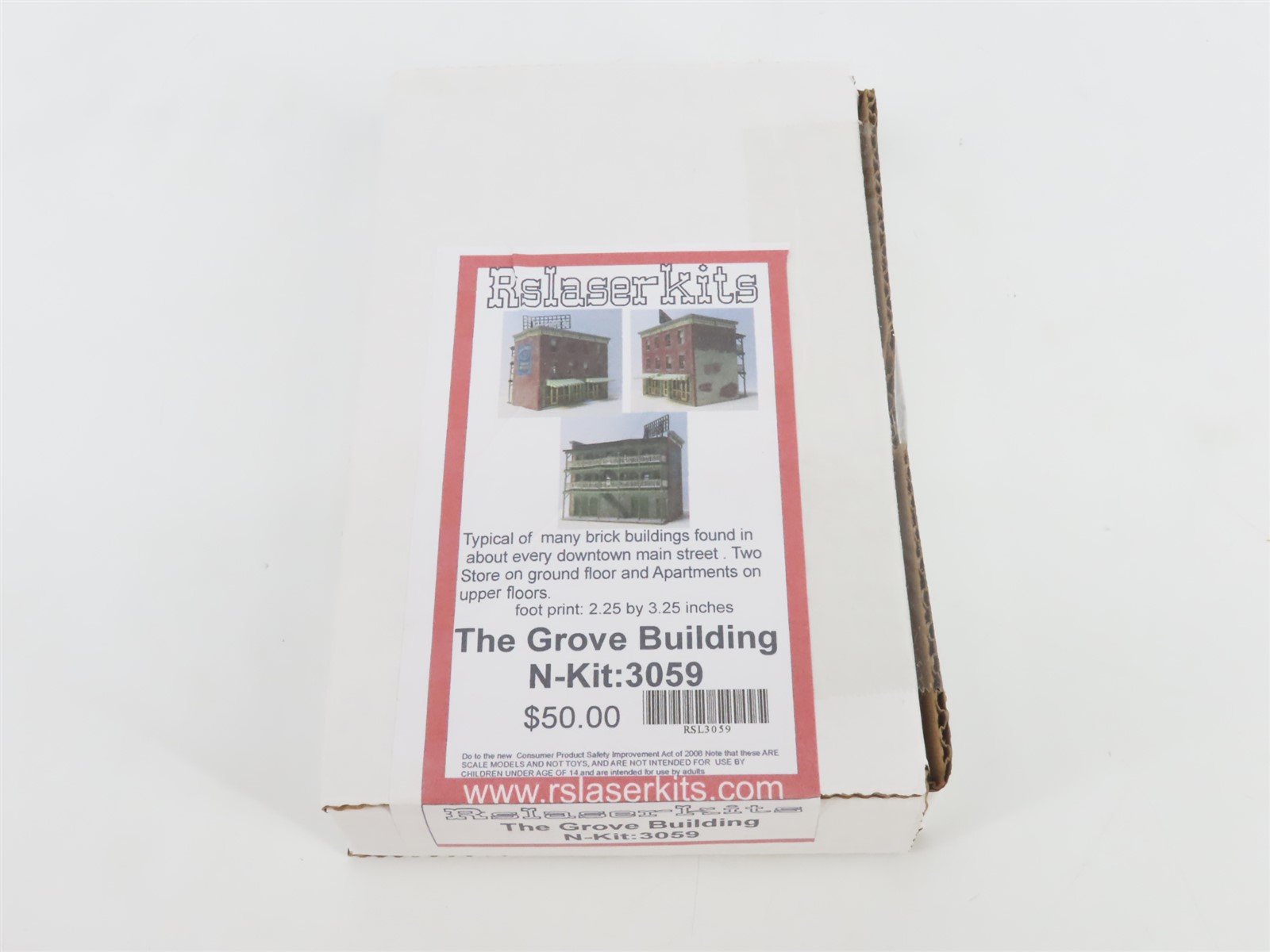 N 1/160 Scale Rslaserkits Kit 3059 The Grove Building - SEALED