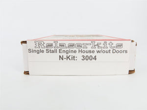 N Scale Rslaserkits Kit 3004 Single Stall Engine House Without Doors - SEALED