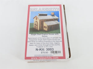 N 1/160 Scale Rslaserkits Kit 3003 Single Stall Engine House w/ Doors - SEALED