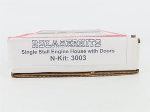N 1/160 Scale Rslaserkits Kit 3003 Single Stall Engine House w/ Doors - SEALED