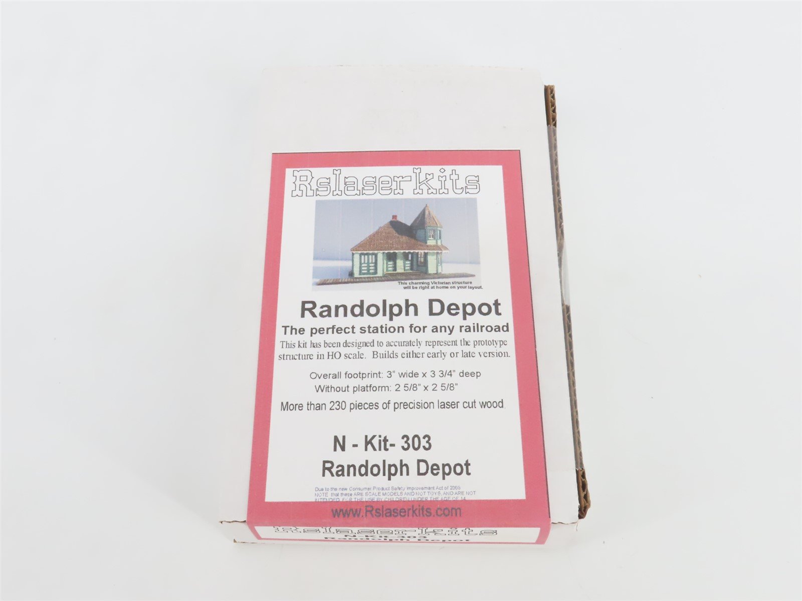 N 1/160 Scale Rslaserkits Kit 303 Randolph Depot - SEALED