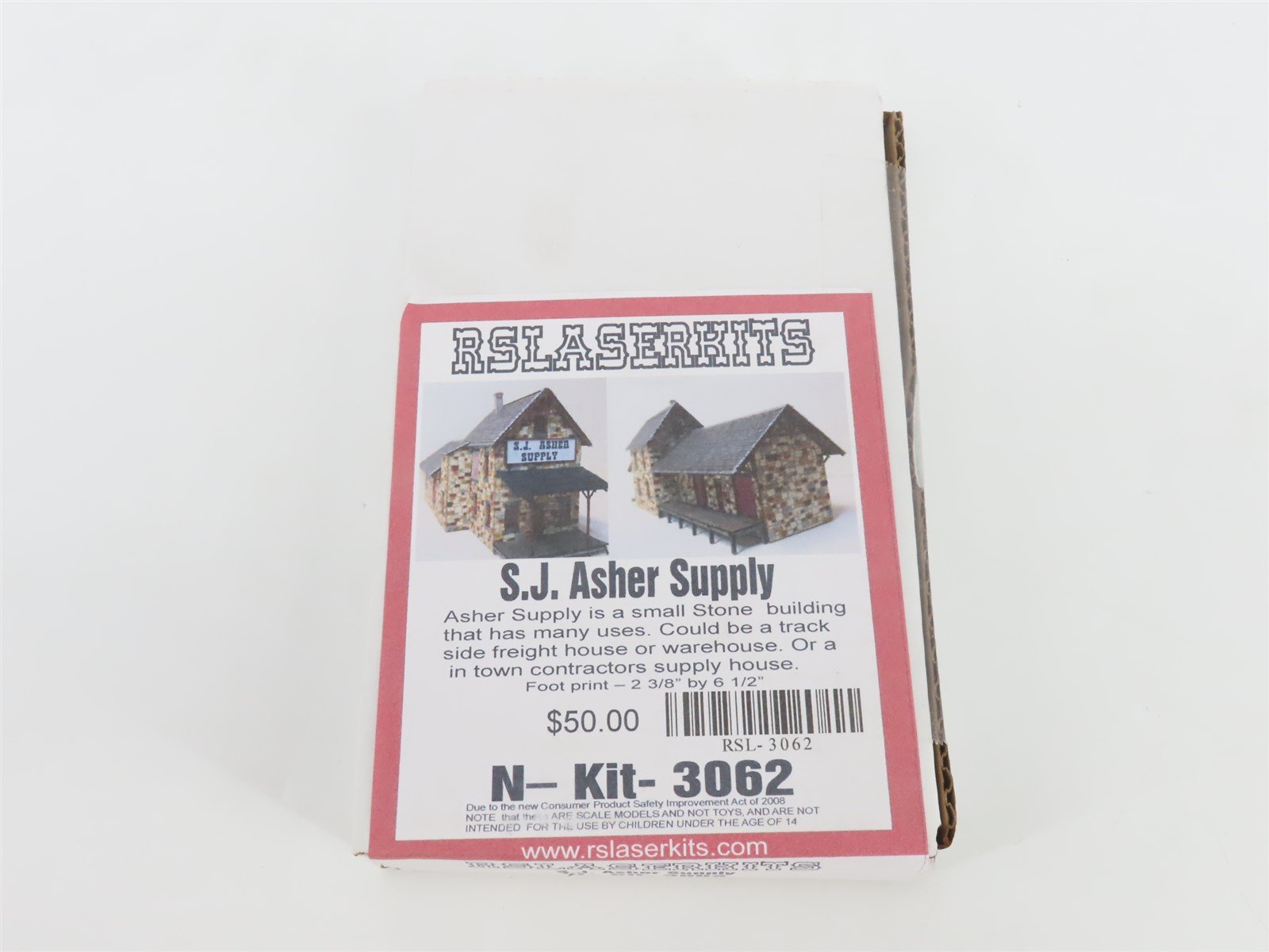 N 1/160 Scale Rslaserkits Kit 3062 S.J. Asher Supply - SEALED