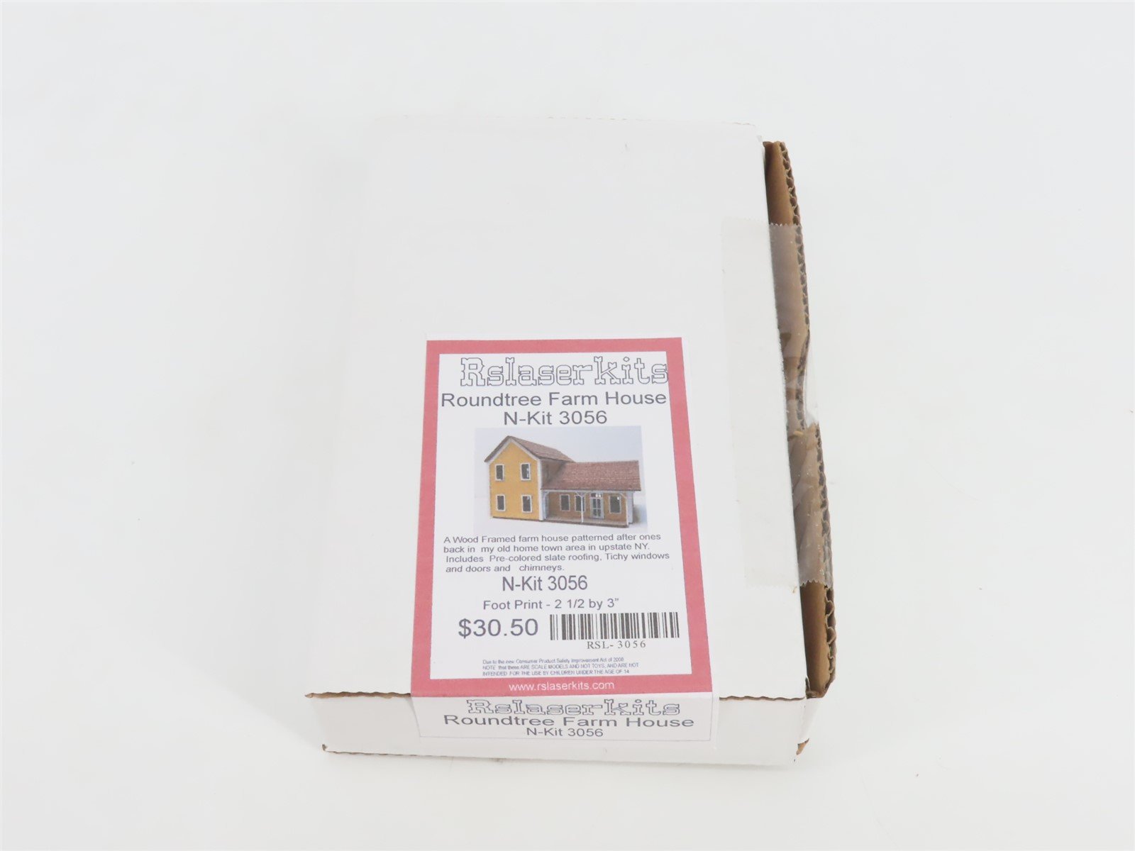 N 1/160 Scale Rslaserkits Kit 3056 Roundtree Farm House - SEALED