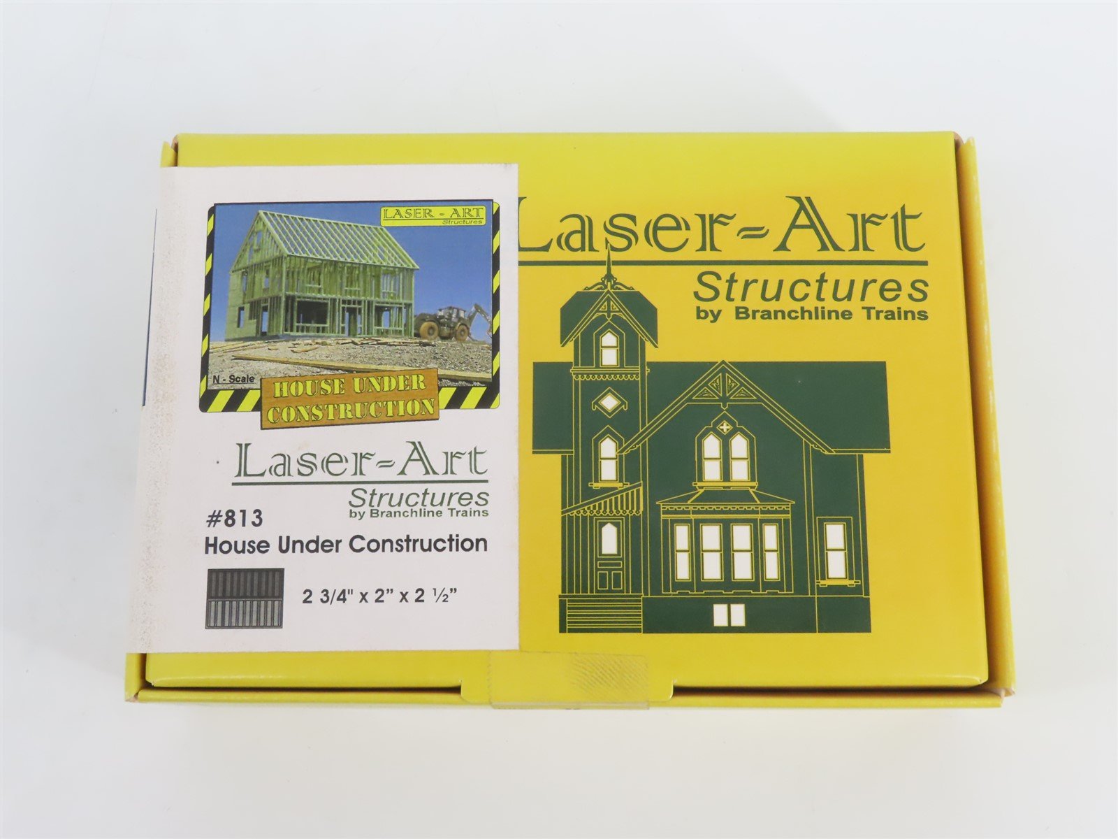 N Scale Branchline Laser-Art Structures Kit 813 House Under Construction SEALED