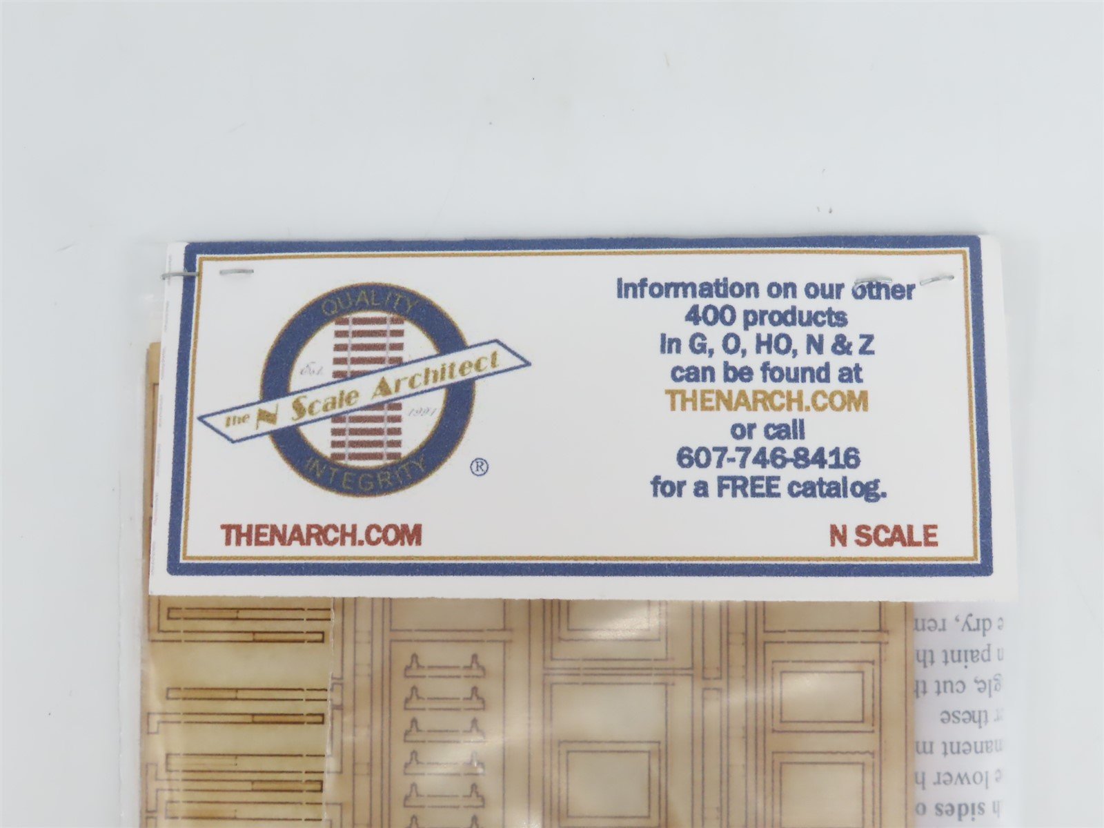 N Scale The N Scale Architect Kit 10013 CNJ Standard 2-Story Station - SEALED