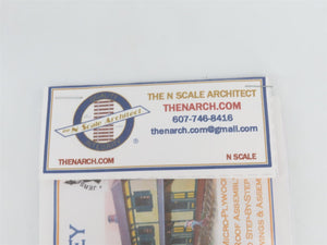 N Scale The N Scale Architect Kit 10013 CNJ Standard 2-Story Station - SEALED