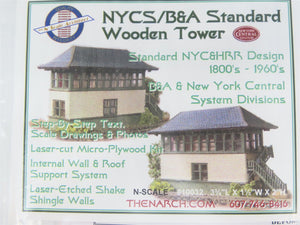 N Scale Architect Laser Kit #10032 NYCS/B&A Standard Wooden Tower