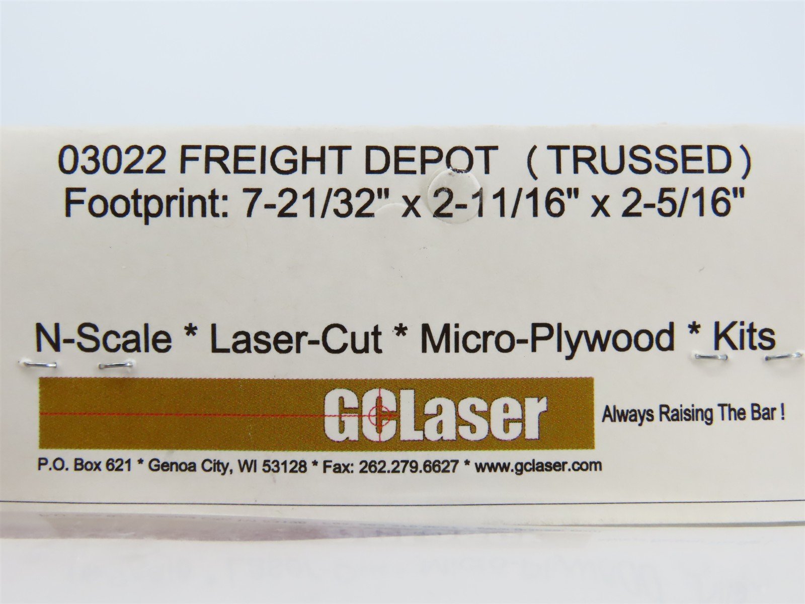 N 1/160 Scale GCLaser Kit #03022 Trussed Freight Depot