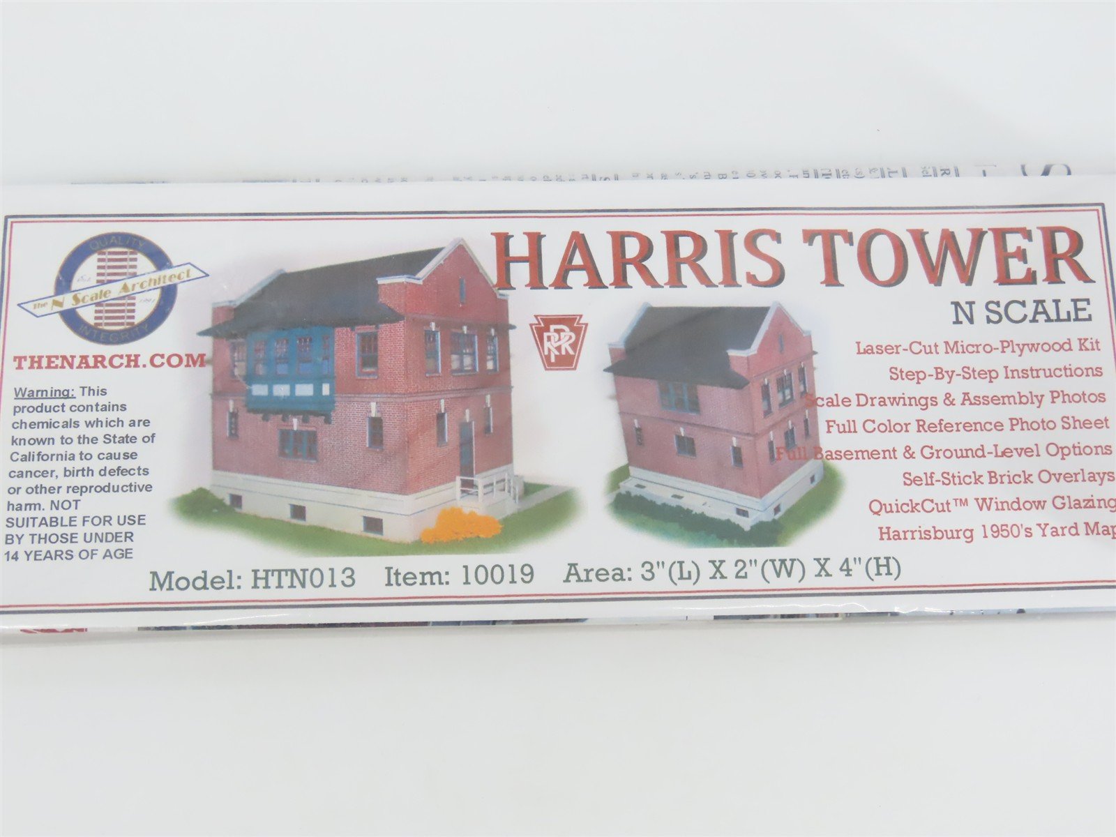 N Scale Architect Laser Kit #10019 PRR Harris Tower