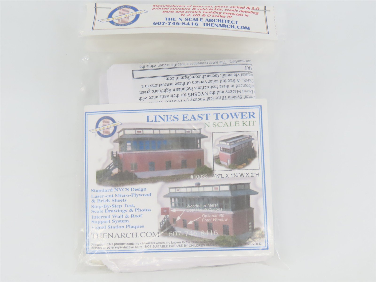 N Scale Architect Laser Kit #10033 Lines East Tower