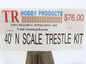 N 1/160 Scale TR Hobby Products Laser Kit #0388-40 Laser Cut 40' Timber Trestle