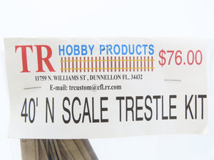 N 1/160 Scale TR Hobby Products Laser Kit #0388-40 Laser Cut 40' Timber Trestle