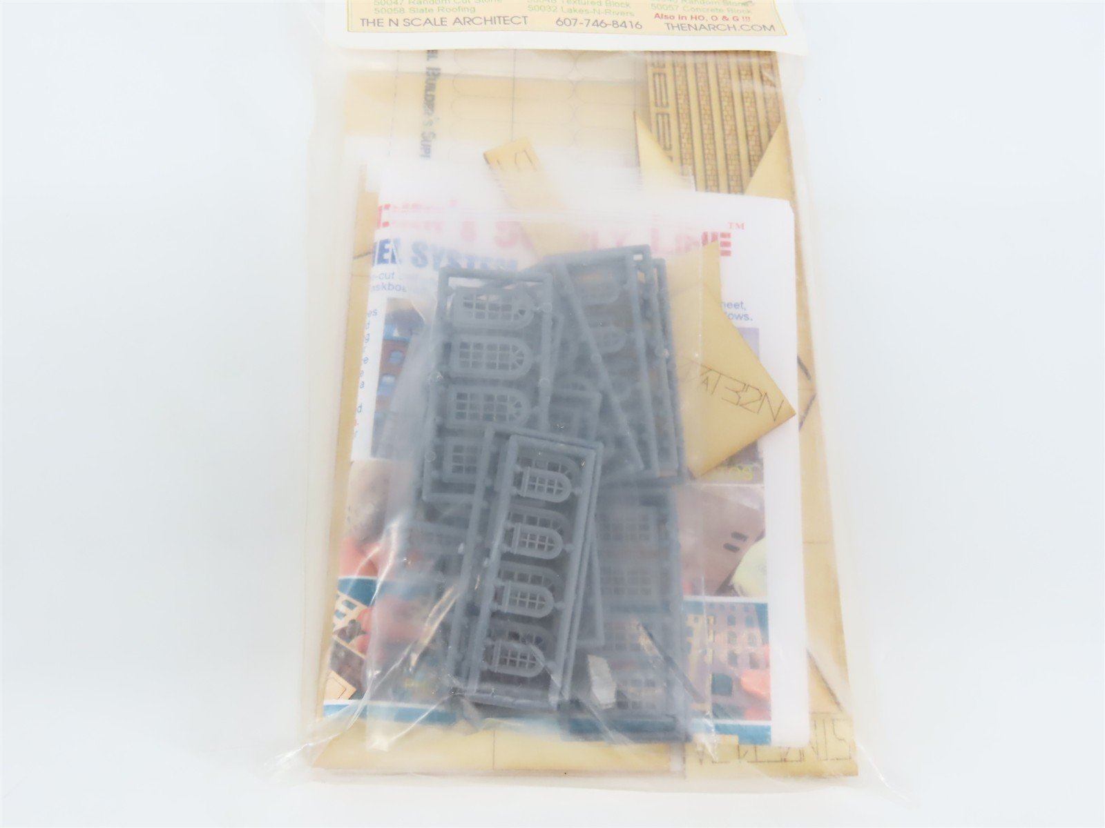 N Scale Architect Styrene & Laser-Cut Kit #50098 Stone Wall Panel System