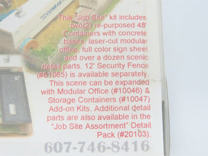N Scale Architect Trackside Kit #10045 Job Site w/ Conrail Mercury Containers
