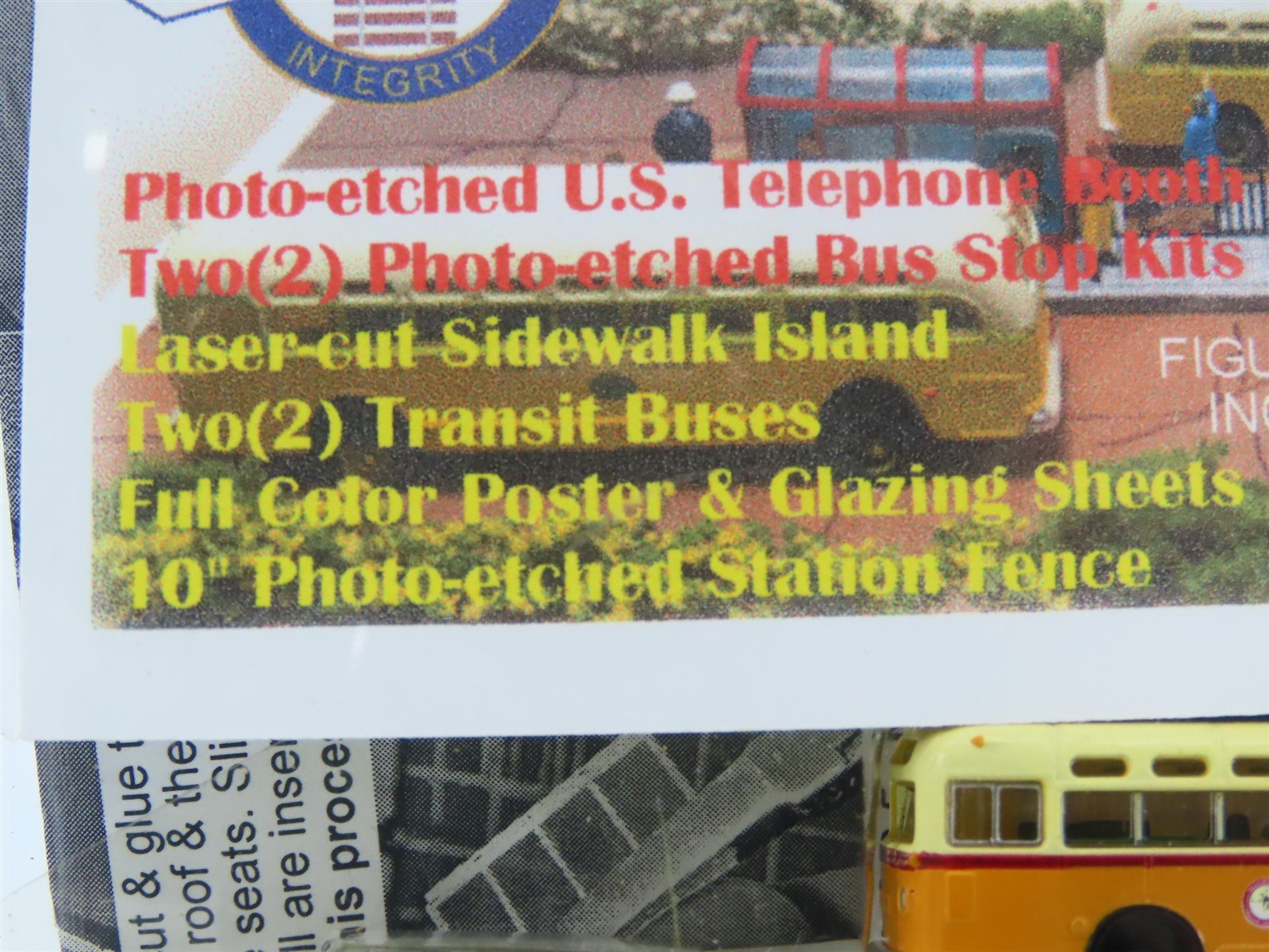 N Scale Architect Trackside Kit #10048 Bus Stop w/ 2 Buses