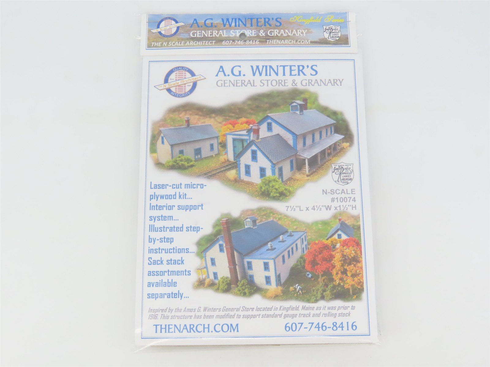 N Scale Architect Kingsfield Laser Kit #10074 AG Winters General Store & Granary