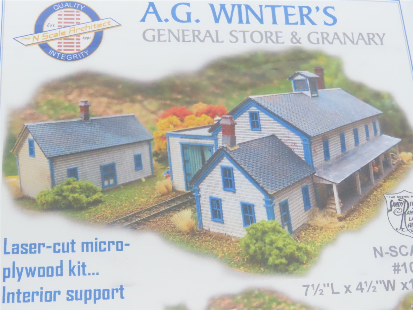 N Scale Architect Kingsfield Laser Kit #10074 AG Winters General Store & Granary