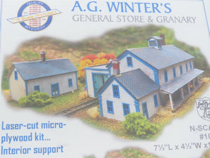 N Scale Architect Kingsfield Laser Kit #10074 AG Winters General Store & Granary