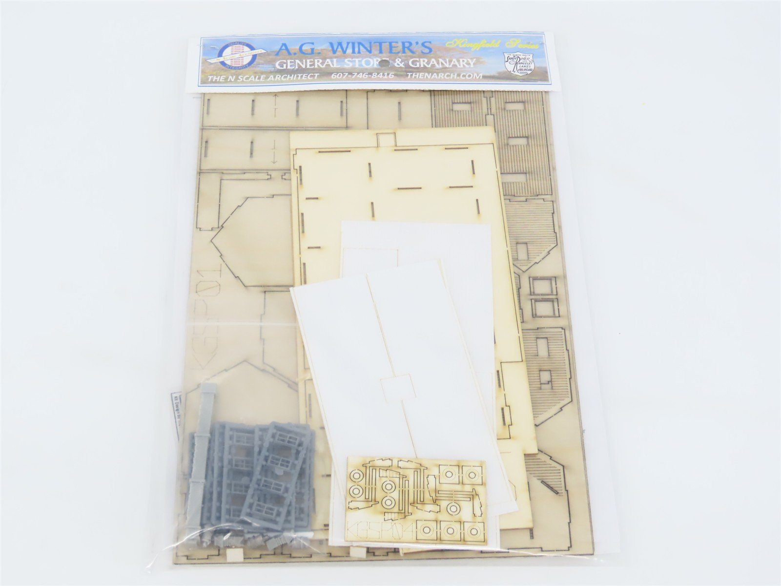 N Scale Architect Kingsfield Laser Kit #10074 AG Winters General Store & Granary