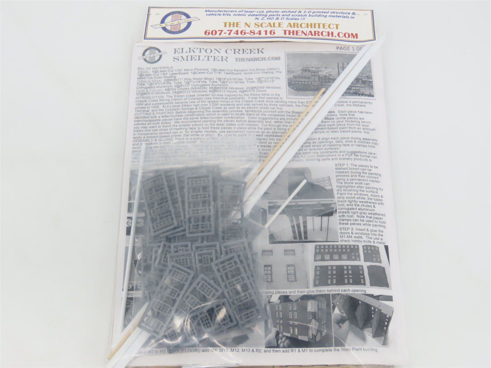 N Scale Architect Laser Kit #10040 Elkton Creek Smelter Building