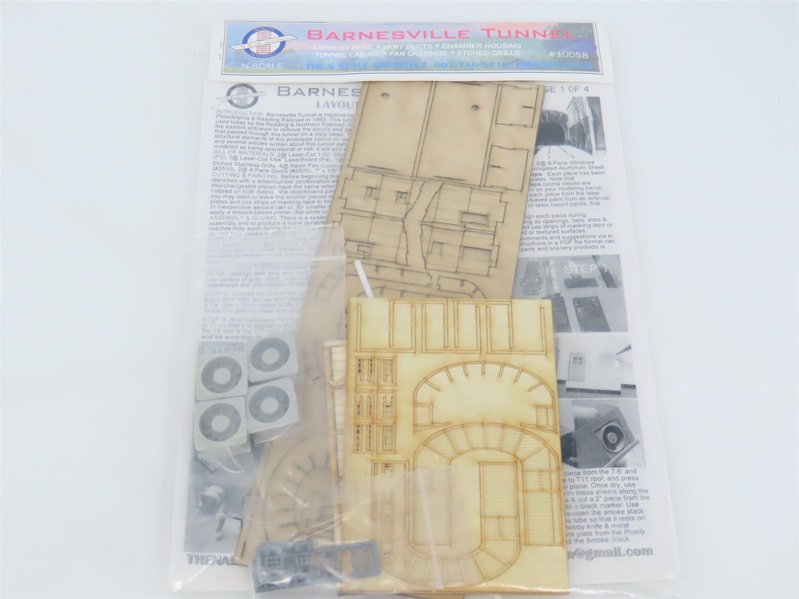 N Scale Architect Layout Builder Laser Kit #10058 Barnesville Tunnel