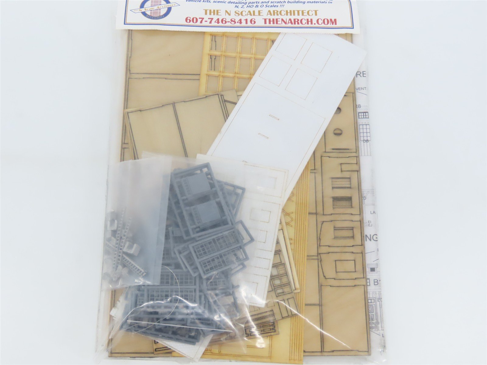 N Scale Architect Laser Kit #10016 Burlington Marble & Slate Building