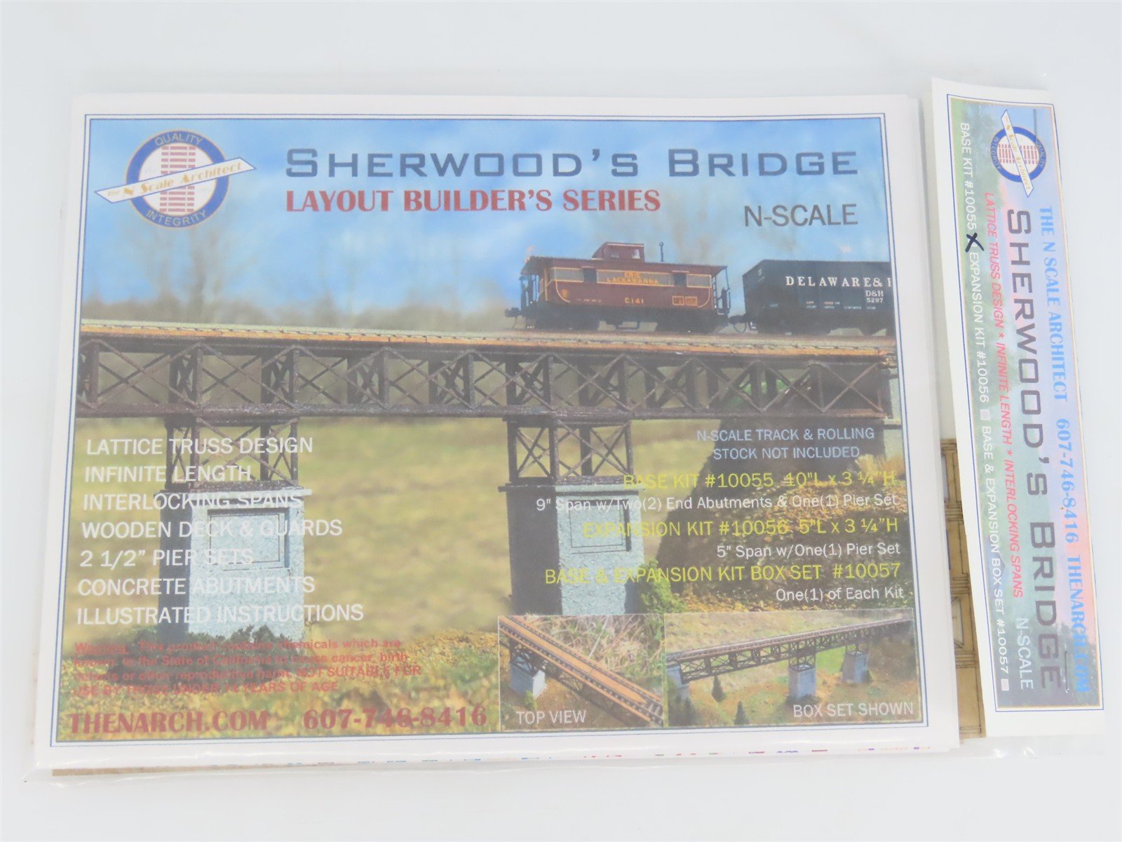 N Scale Architect Layout Builder's Laser Kit #10055 Sherwood's Bridge - Base Kit
