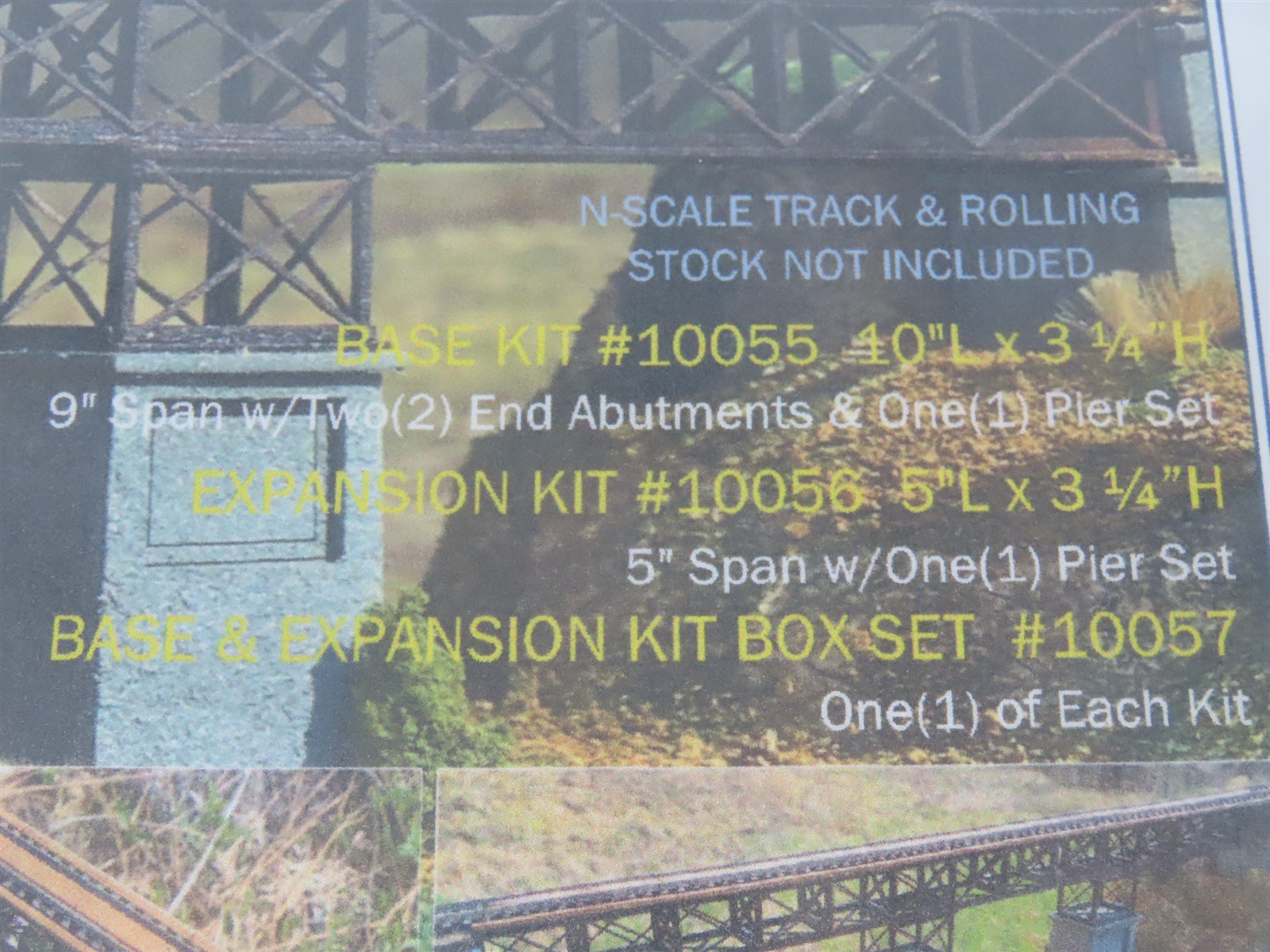 N Scale Architect Layout Builder's Laser Kit #10055 Sherwood's Bridge - Base Kit