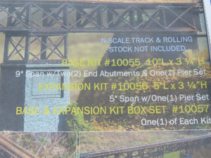 N Scale Architect Layout Builder's Laser Kit #10056 Sherwood's Bridge Expansion