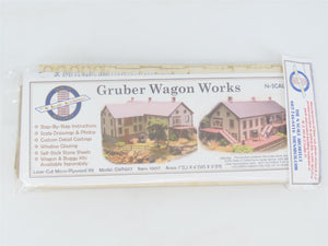 N Scale Architect Laser Kit #10017 Gruber Wagon Works Building