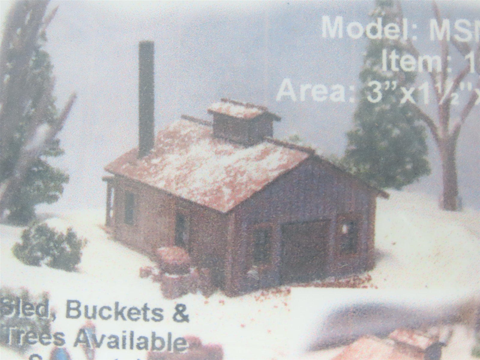 N Scale Architect Laser Kit 10021 Maple Sugar House & 60515 Maple Sugar Bush Set