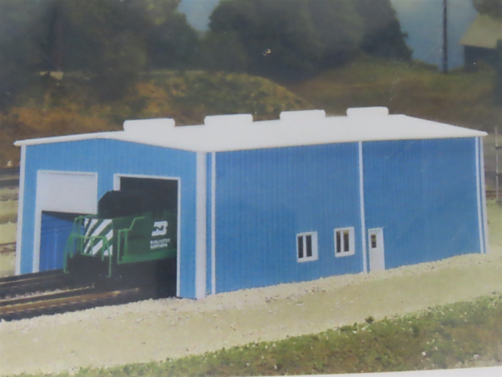 N 1/160 Scale Rix Pikestuff Kit #541-8007 Two Door Enginehouse Building - SEALED