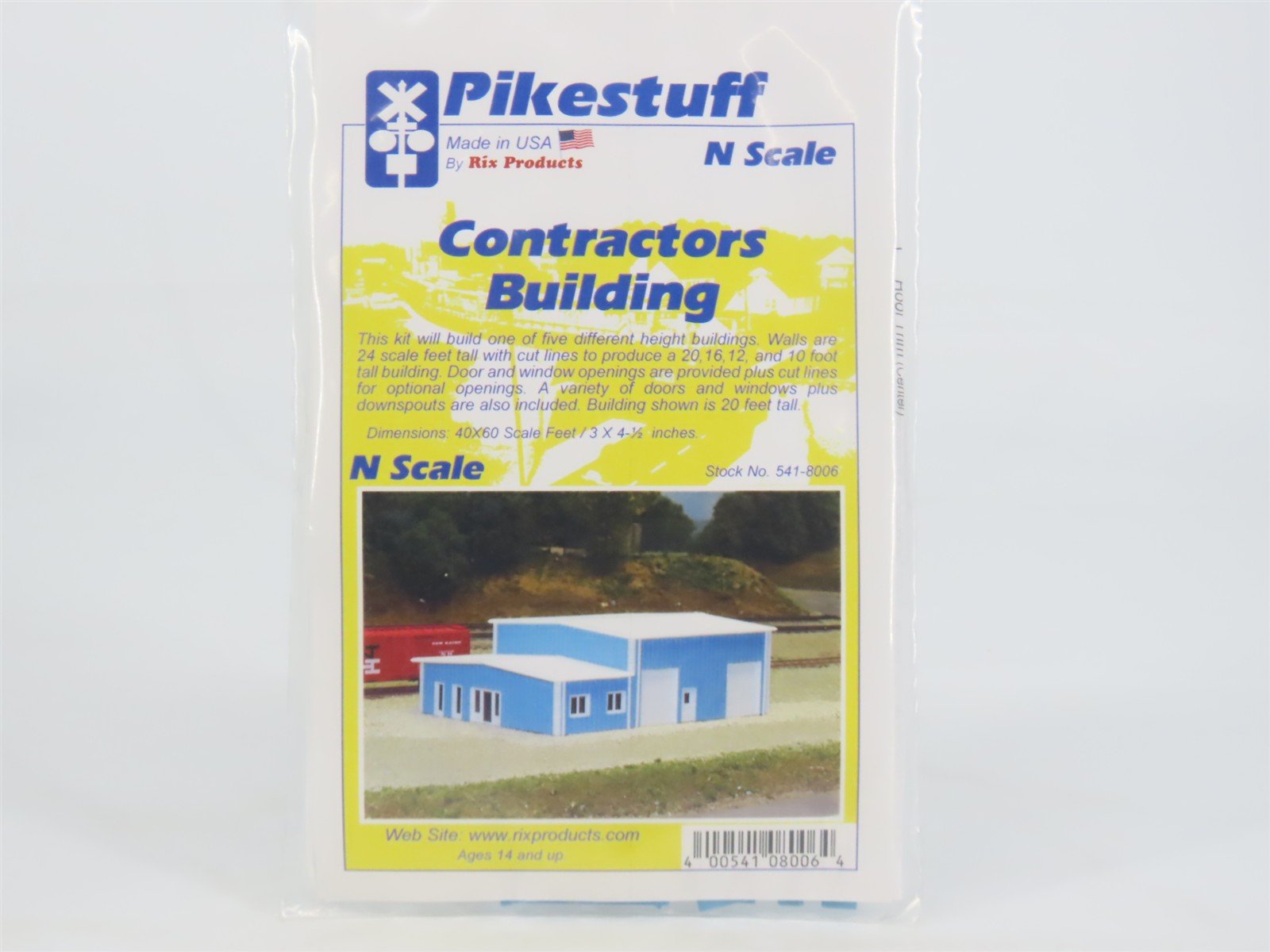 N 1/160 Scale Rix Pikestuff 541-8006 Contractors Building Kit