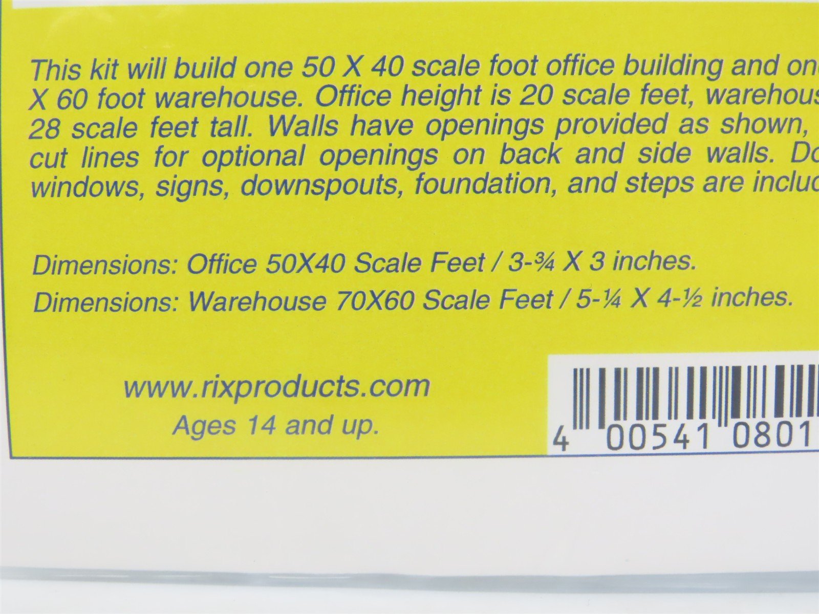 N 1/160 Scale Rix Pikestuff 541-8015 Hughes Tool & Plastics Building Kit