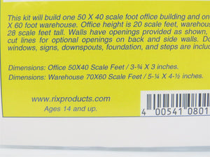 N 1/160 Scale Rix Pikestuff 541-8015 Hughes Tool & Plastics Building Kit