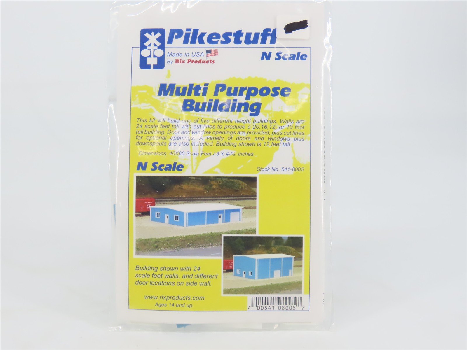 N 1/160 Scale Rix Pikestufff 541-8005 Multi Purpose Building Kit