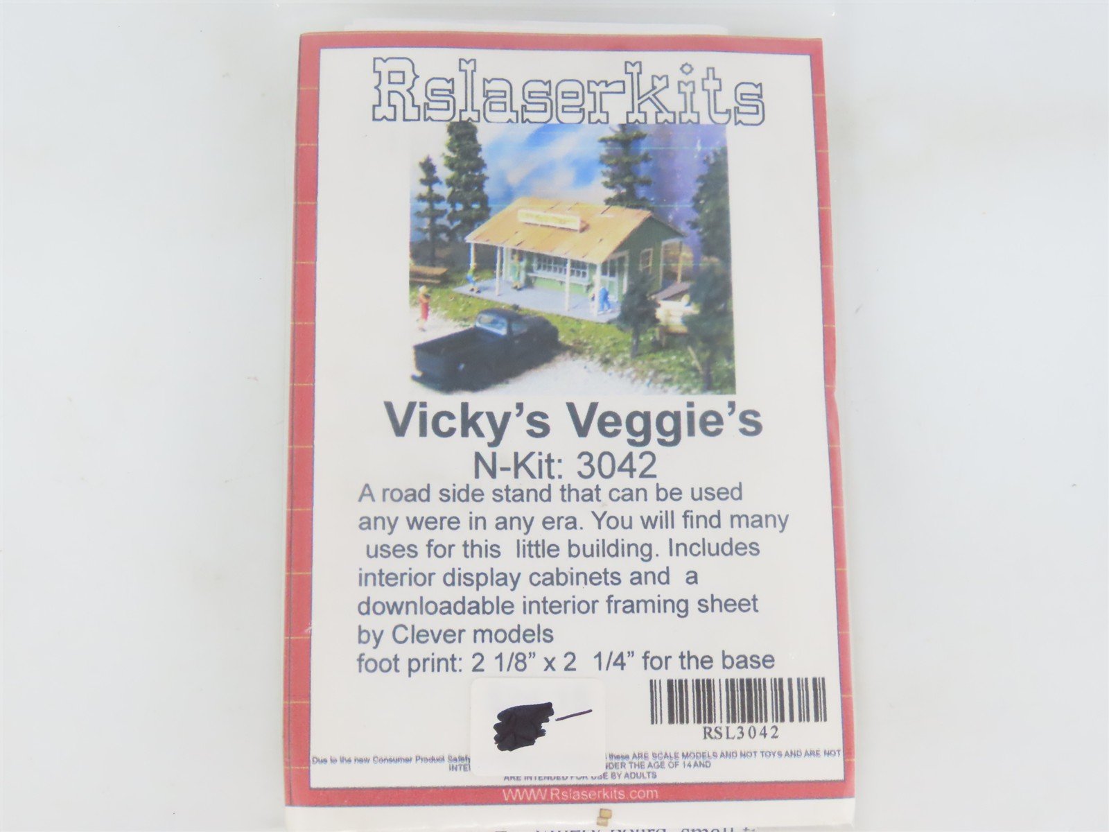N 1/160 Scale Rslaserkit 3042 Vicky's Veggie's Building Wood Kit